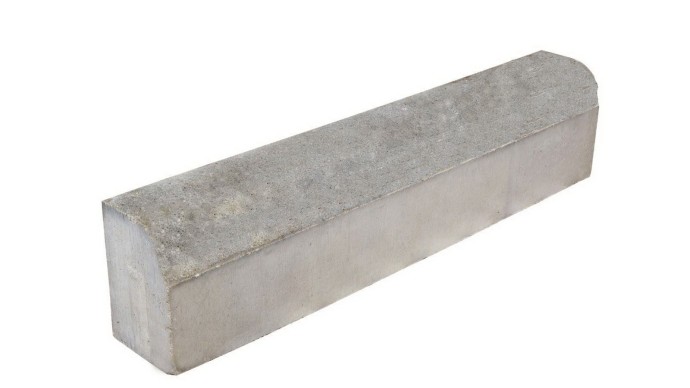 Бетонов бордюр Заоблена основа